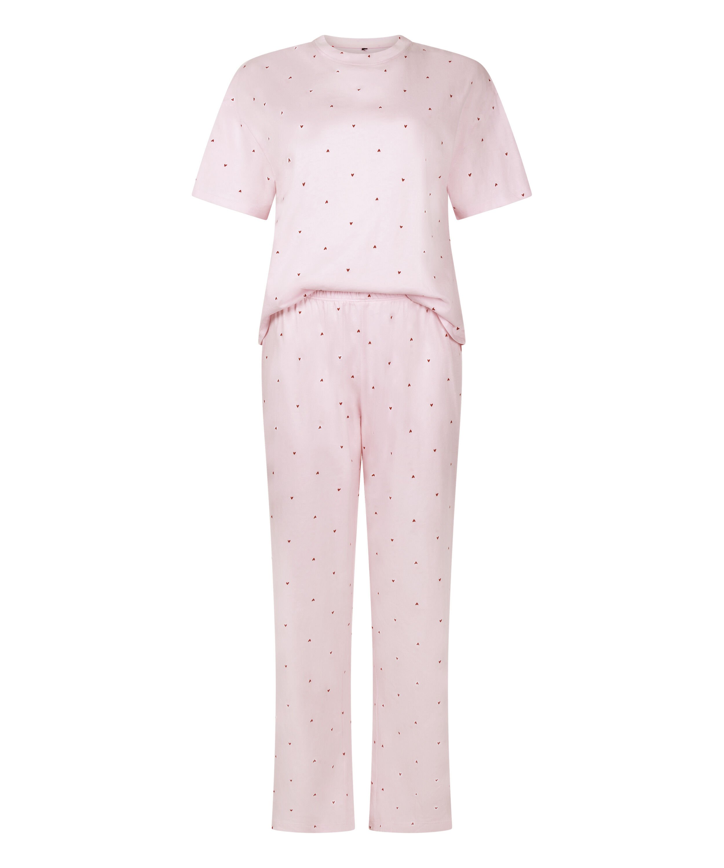 Pyjama Set Cotton Print, Pink