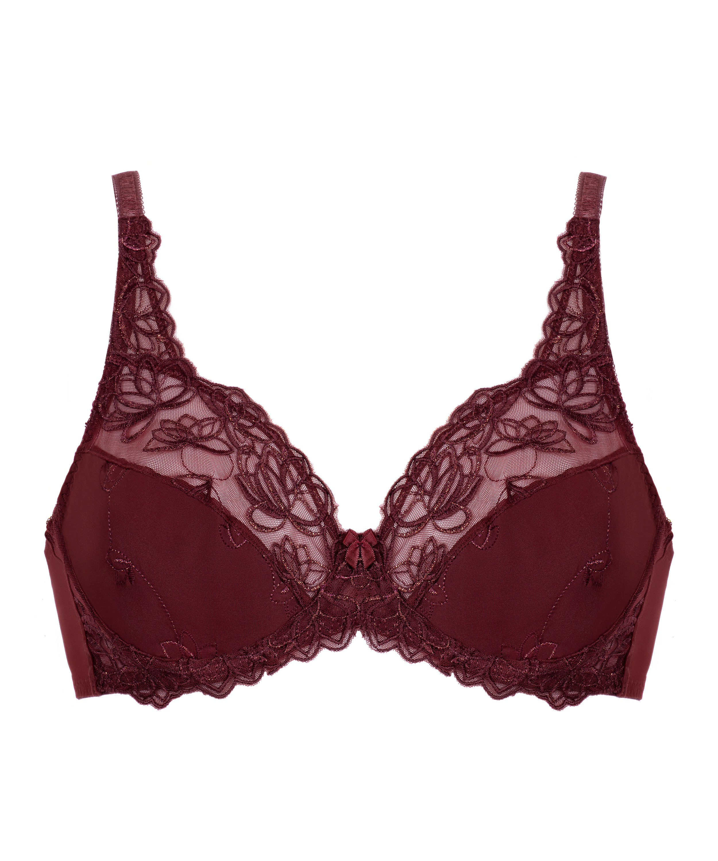 Diva Non-Padded Underwired Bra, Red, main