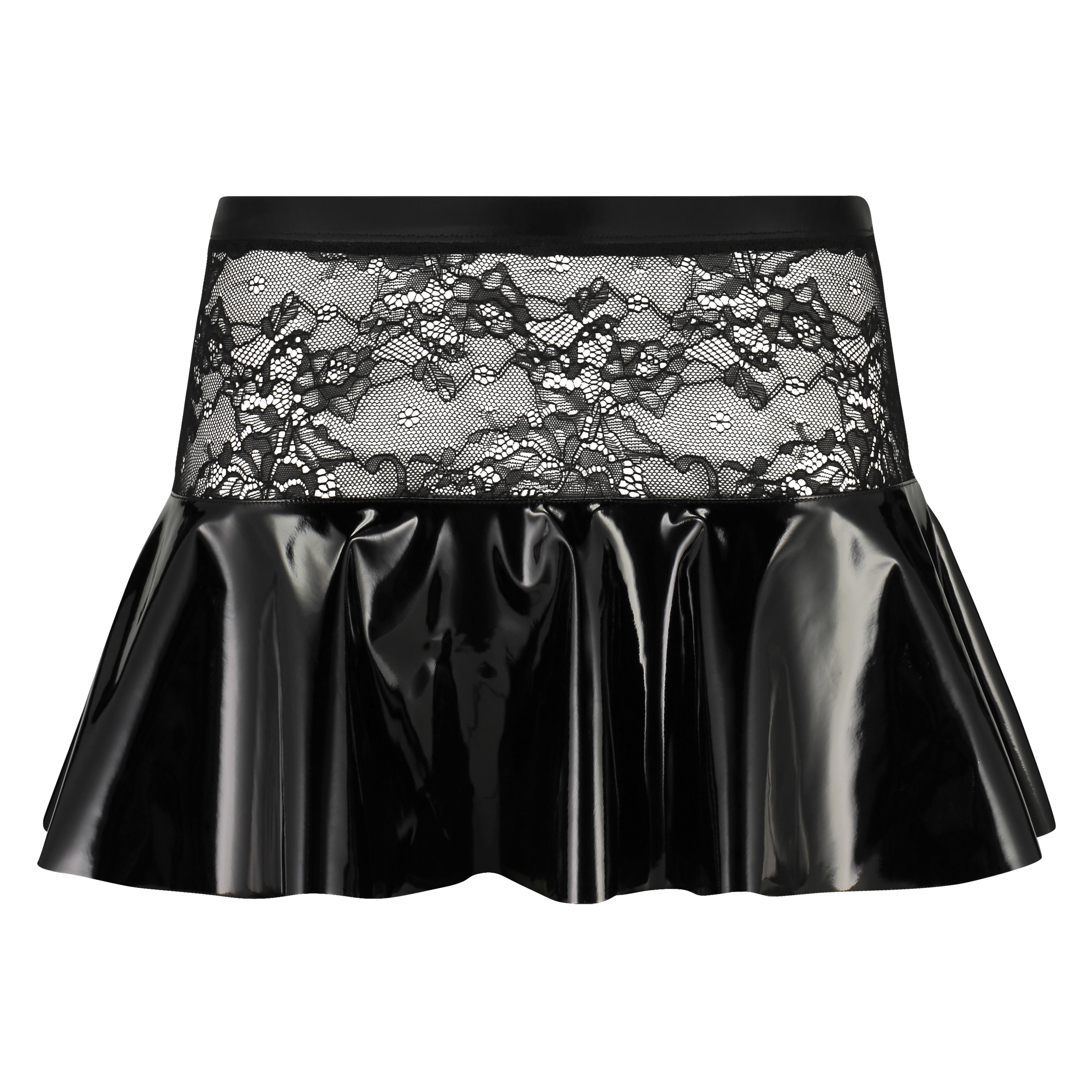 Private peplum skirt, Black, main