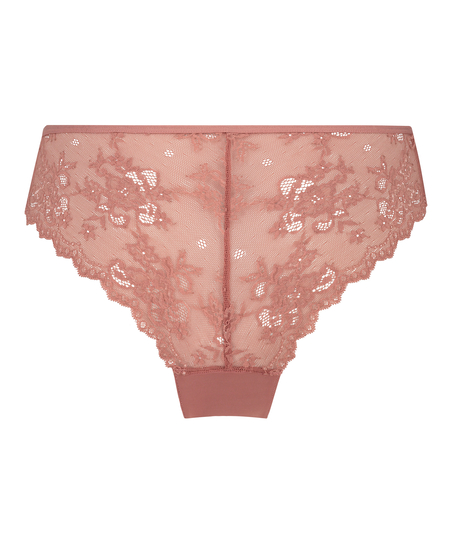 Invisible Lace Back Brazilian, Pink