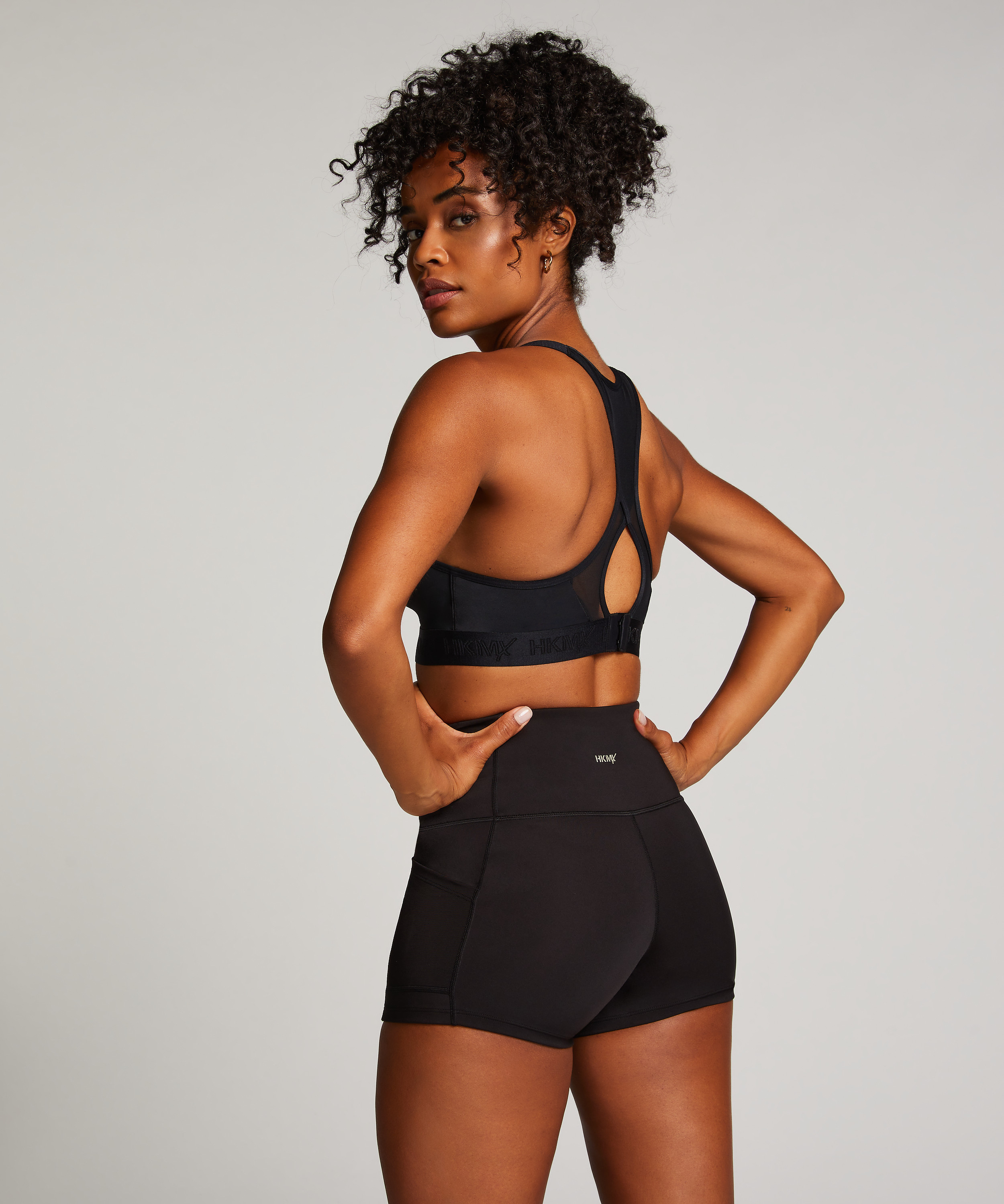 HKMX High waist shorts Oh My Squat, Black, main