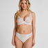 High Waisted Brazilian Peonie, White
