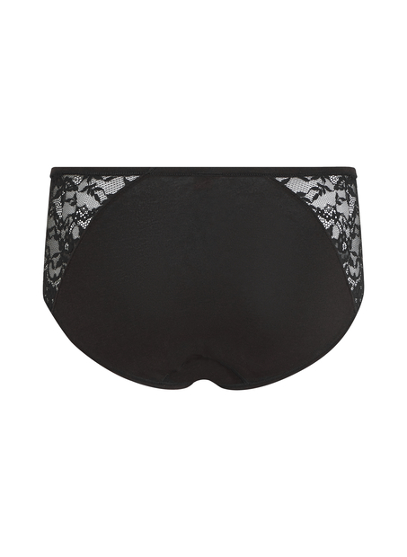 Mid Waisted Knickers Superslip Lace, Black