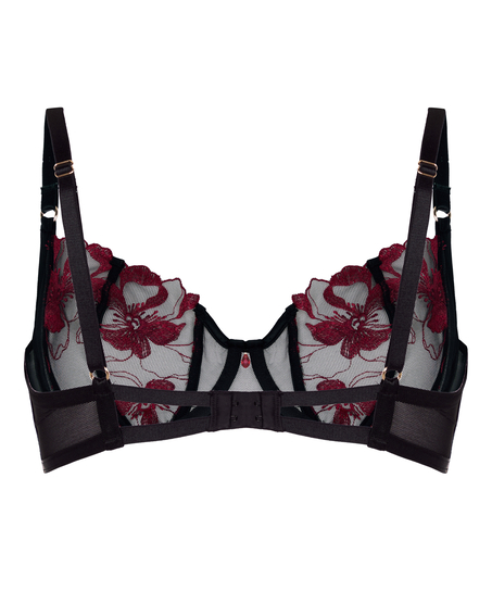 Non-Padded Underwired Bra Dahlia, Black