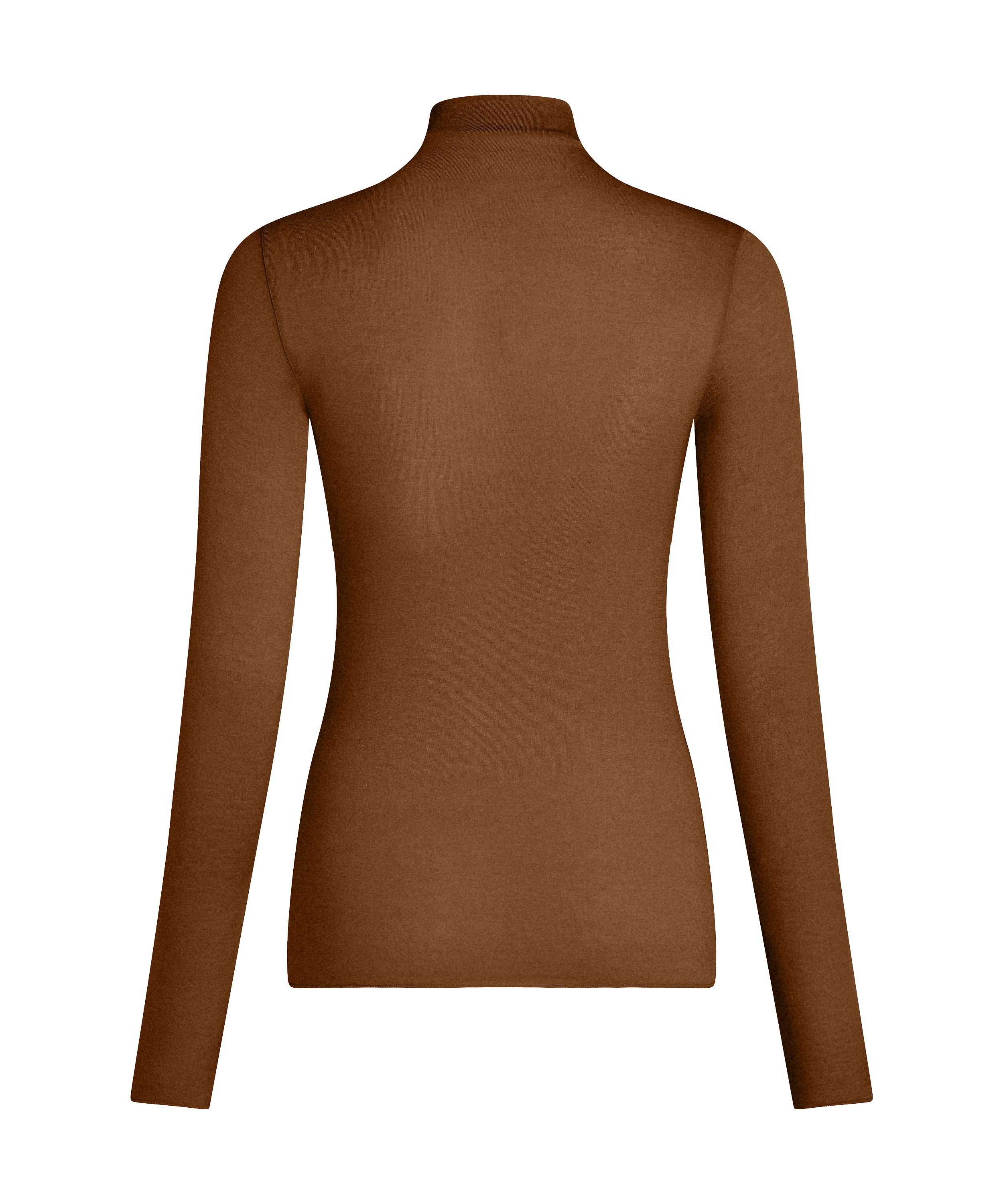 super soft Turtleneck shirt with Cashmere, Brown, main