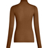super soft Turtleneck shirt with Cashmere, Brown