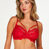 Oceana Unpadded Underwired Bra, Red