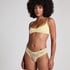 V-shaped Brazilian knickers mesh, Yellow