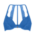 Milaan Padded Underwired Push-Up Bra, Blue