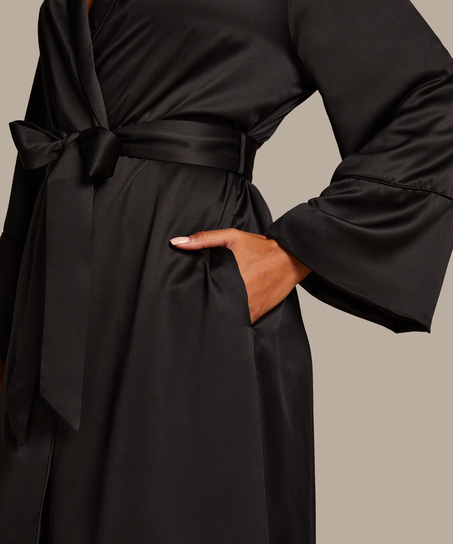 Satin Fleece Bathrobe - Robes - Hunkemller