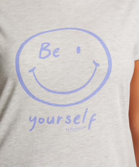 Round Neck Nightshirt, Gray