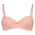 Rose Padded Underwired Bra, Pink