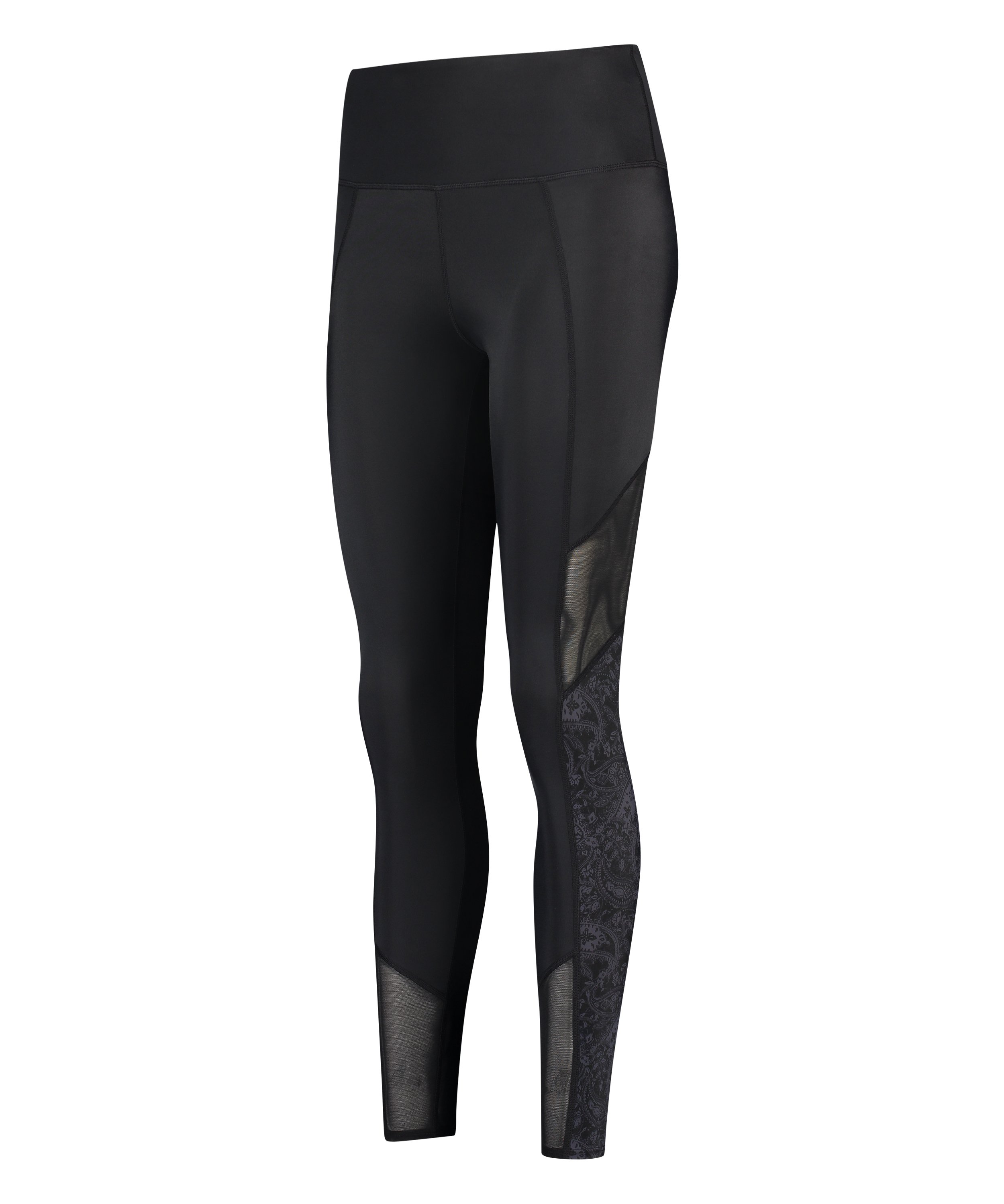 HKMX High waisted sport leggings Rodeo, Black, main