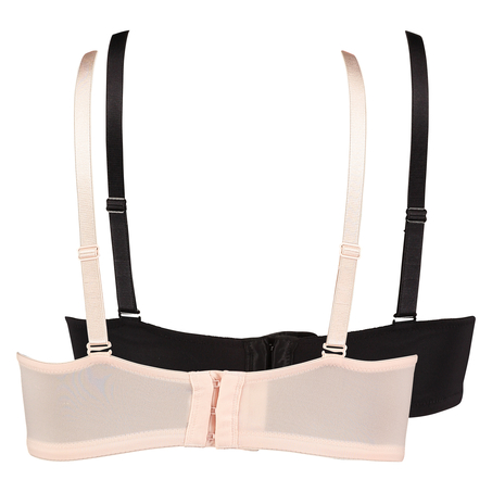 2 Strapless Padded Underwired Bras Lace, Pink