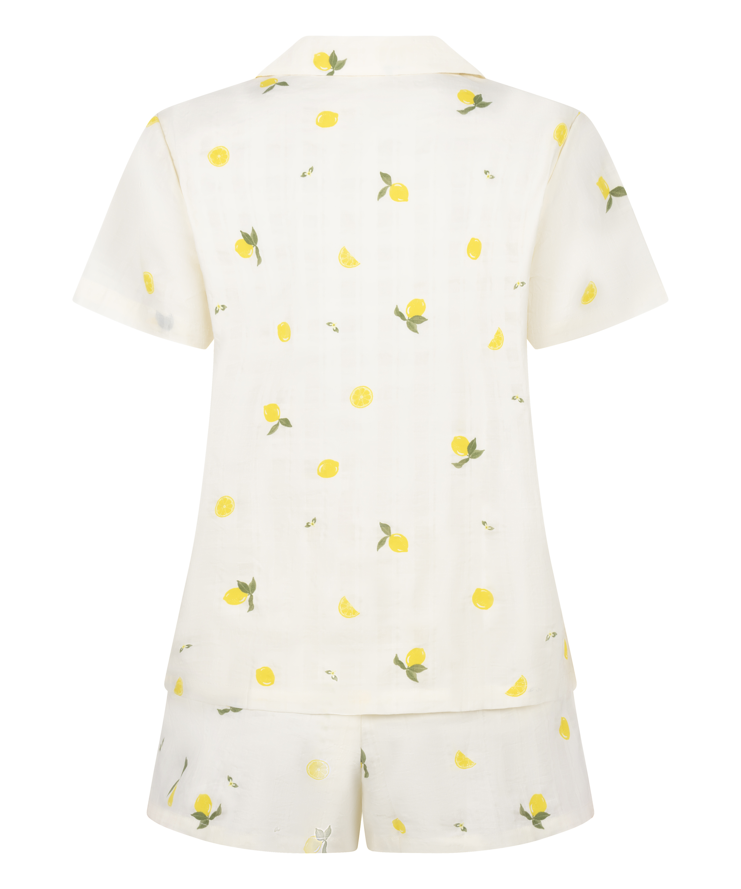 Lemon Pyjama Set, White, main
