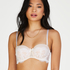Leyla padded underwired bra, White