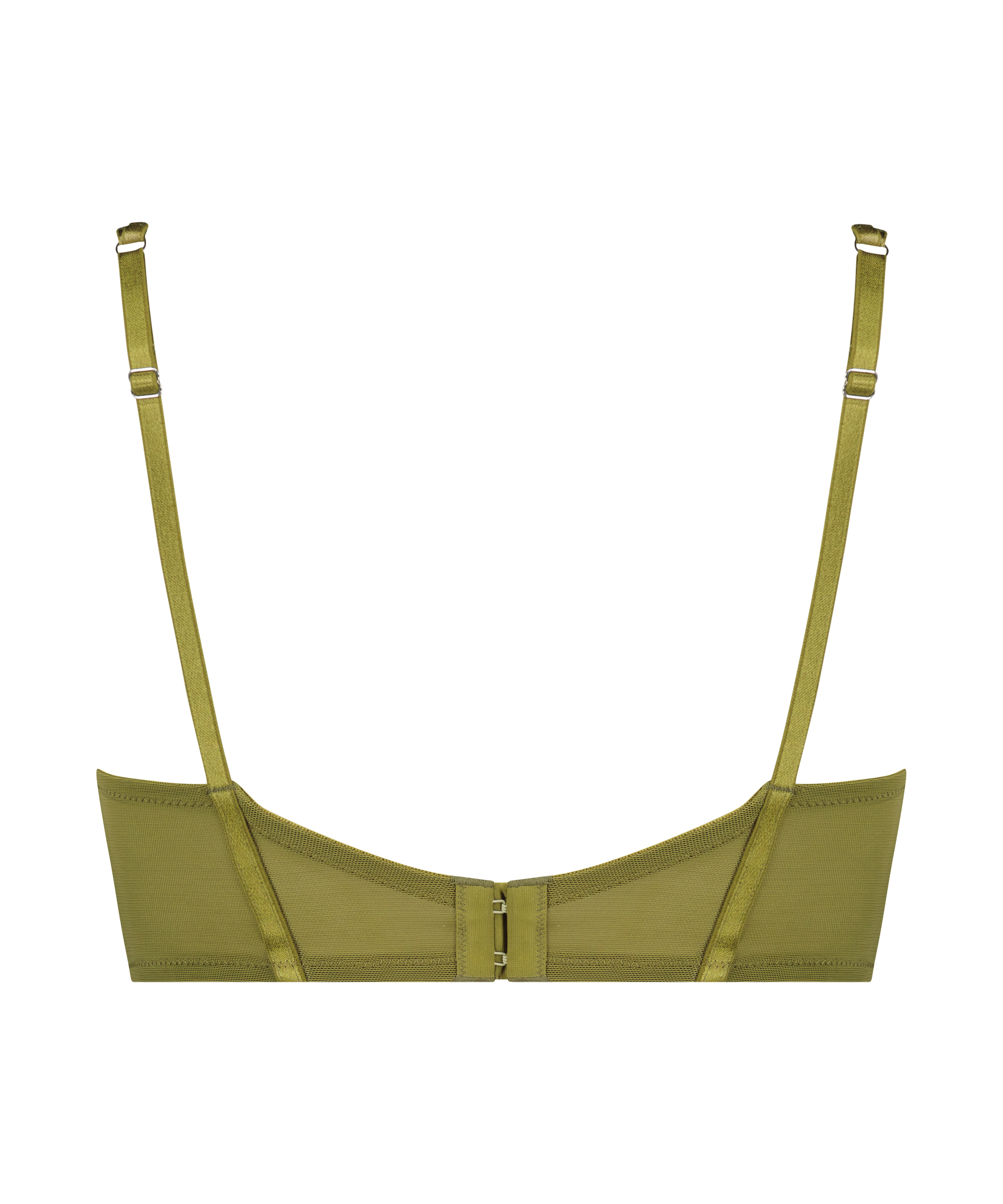 Amelie Padded Underwired Longline Bra, Green, main