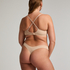 Mesh non-padded underwired bra, Beige