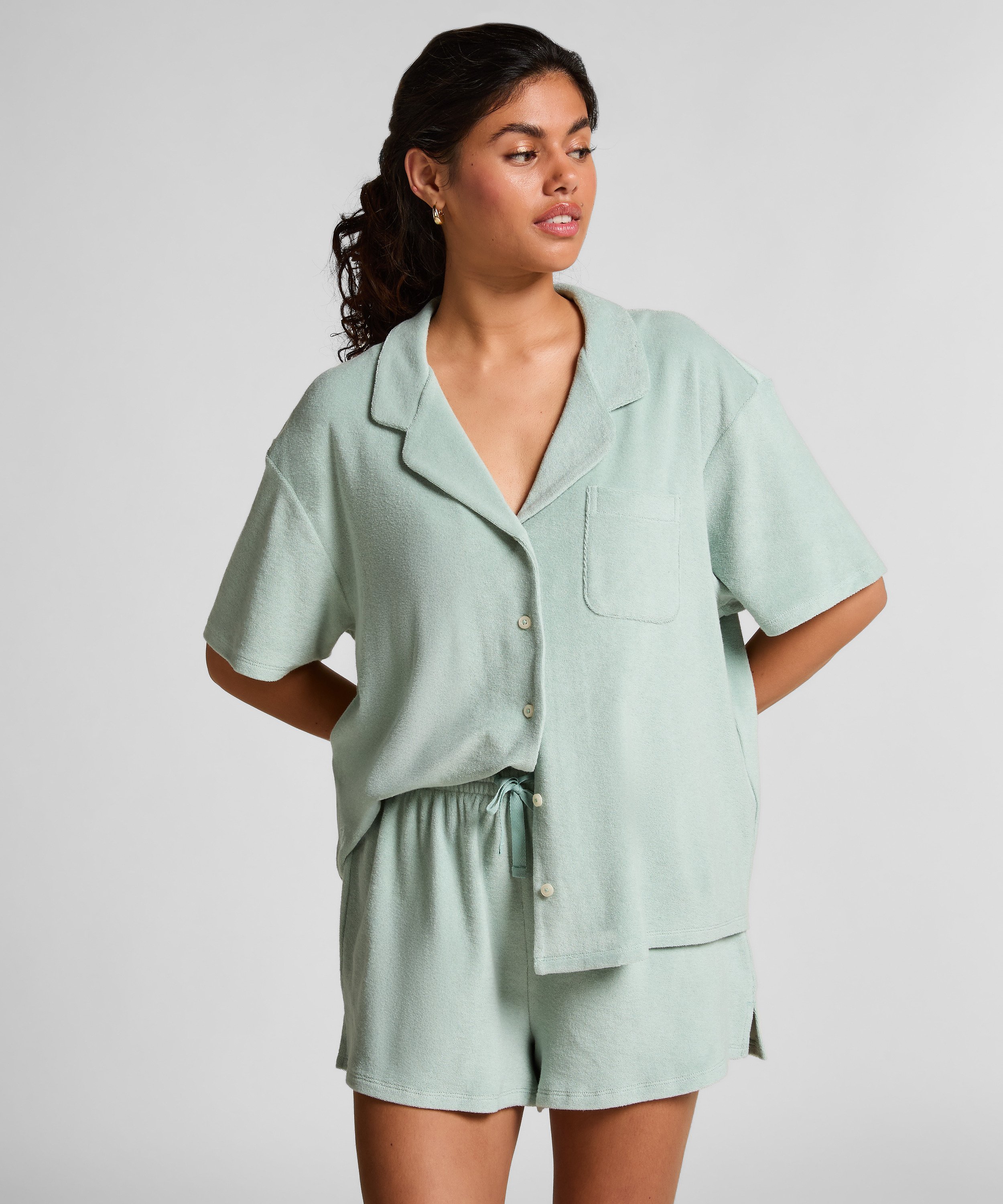 Towel Texture Short, Green, main