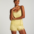 Satin Lace cami top, Yellow