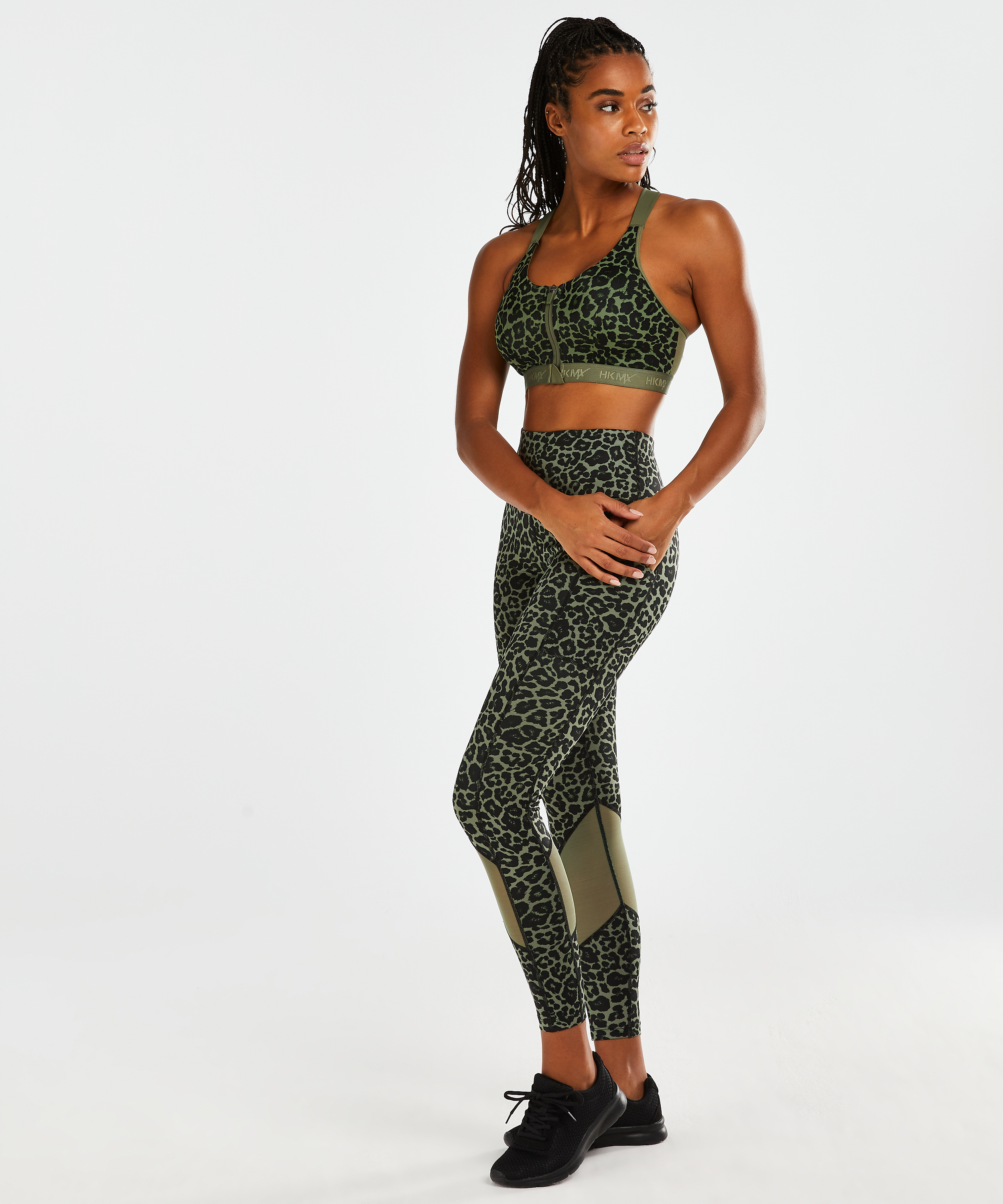 HKMX Sports bra The Pro Level 3, Green, main