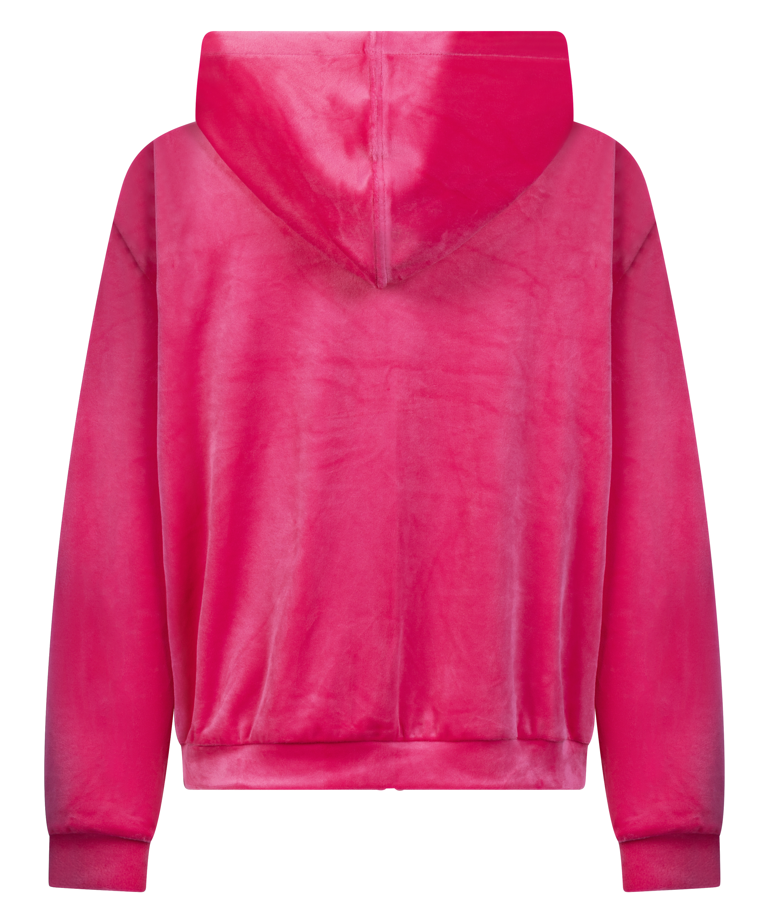 Velour hoodie jacket, Pink, main