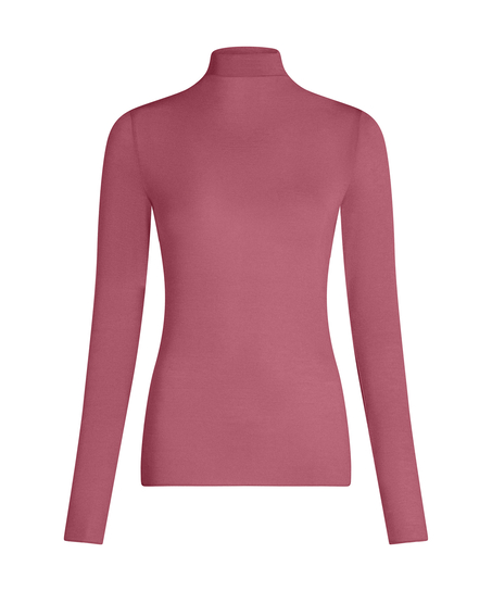 super soft Turtleneck shirt with Cashmere, Purple