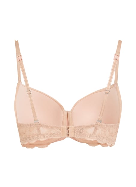 Angie Padded Underwired Bra, Beige