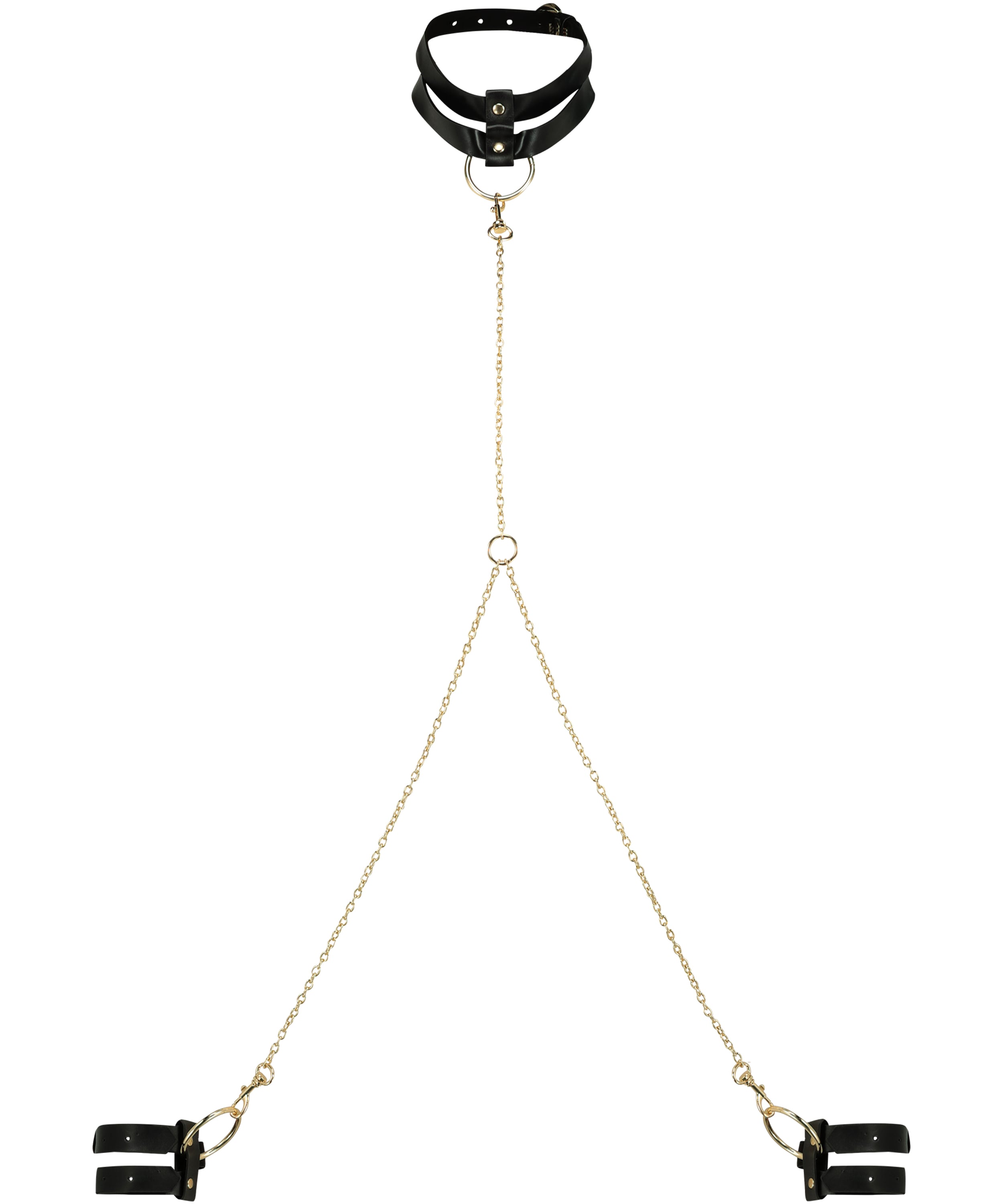 Private Choker Handcuffs, Black, main