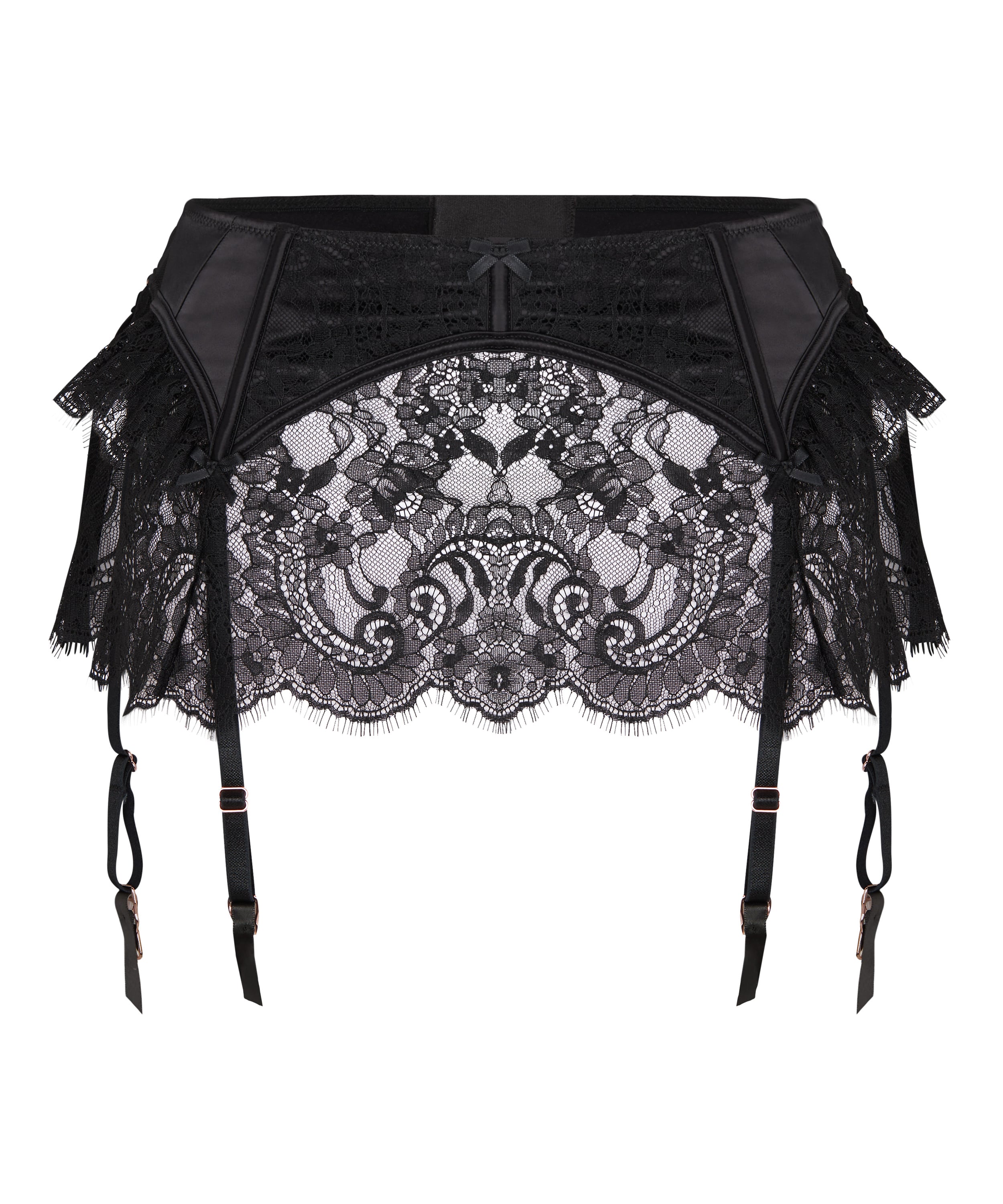 Suspender Skirt Sylvia, Black, main