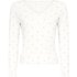 Pointelle Pyjama Top, Blue