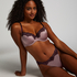 Lace & Shine Thong, Purple