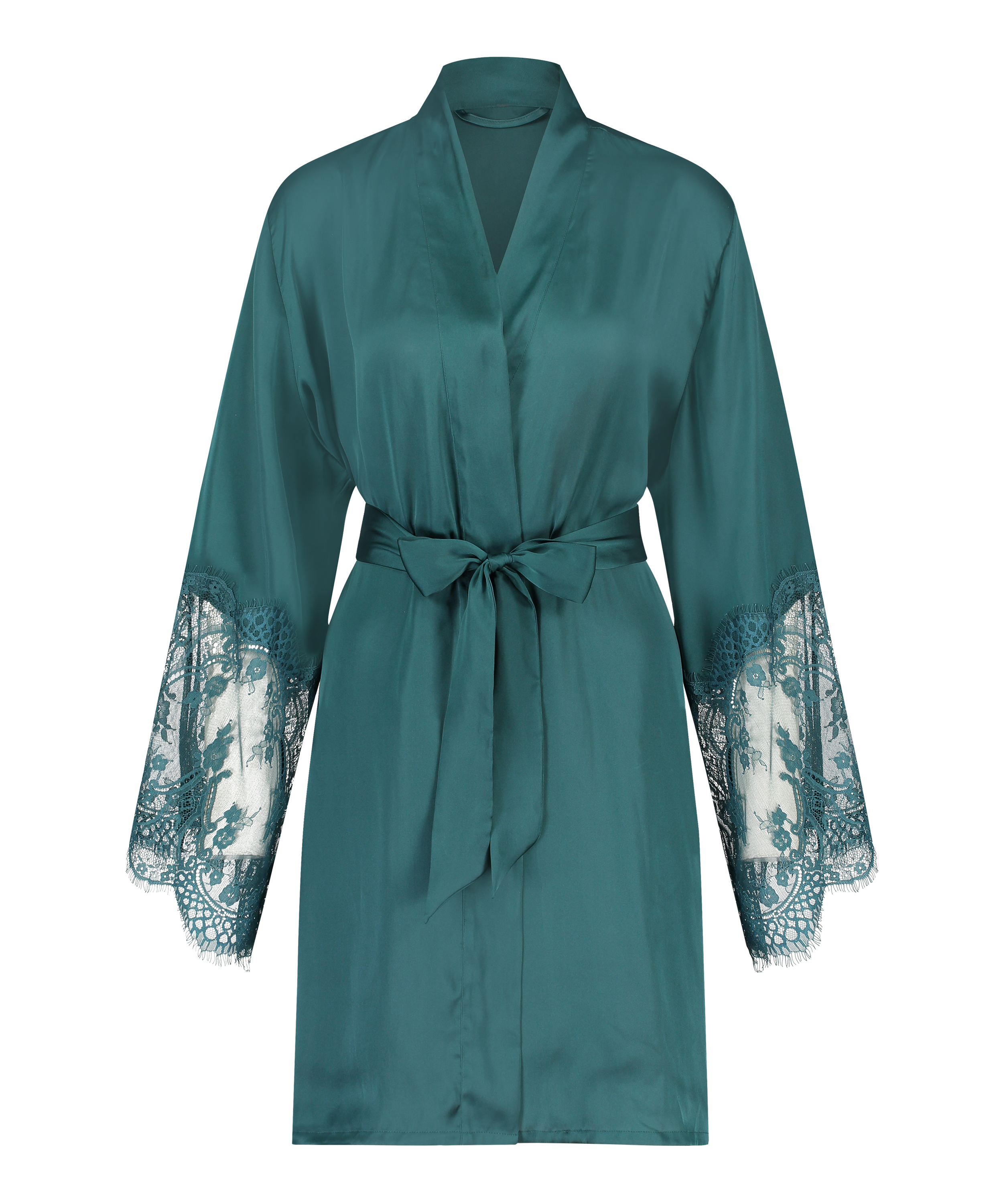 Satin Kimono, Blue, main