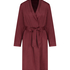 Satin Fleece Bathrobe, Red