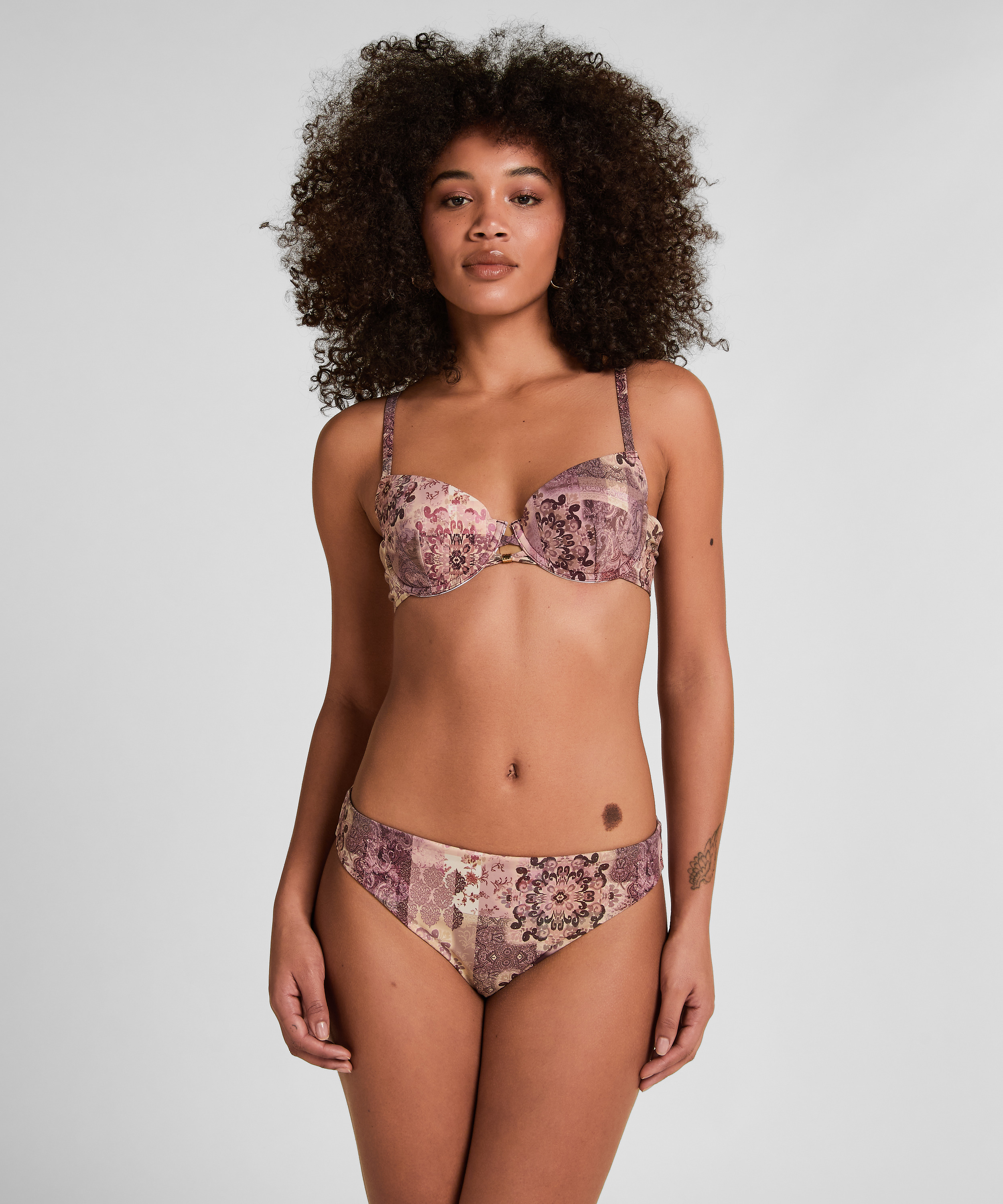 Padded Underwired Bikini Top Ibiza, Purple, main