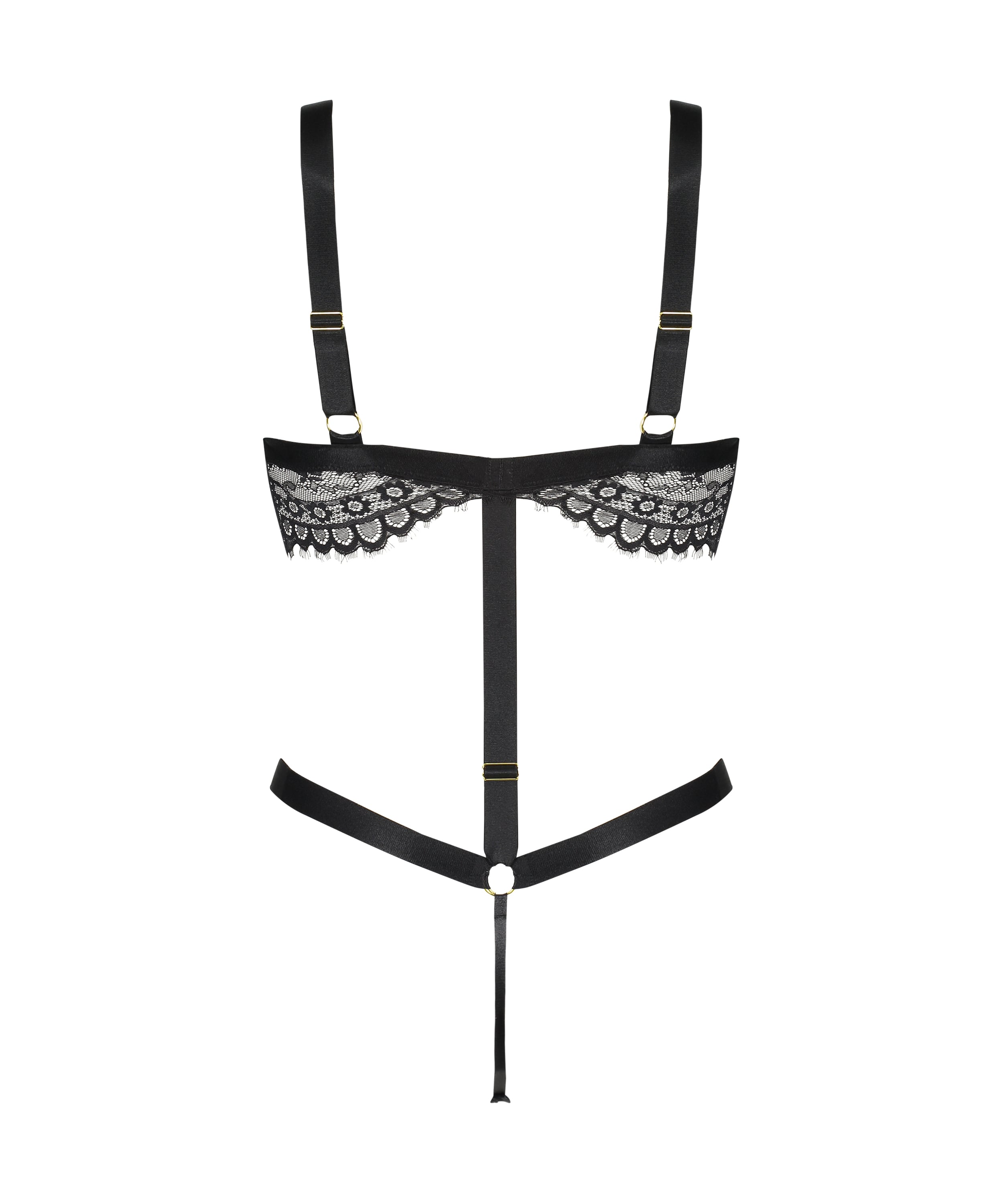 Private Ginger Open Crotch Body, Black, main