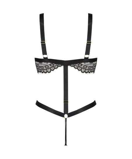 Private Ginger Open Crotch Body, Black