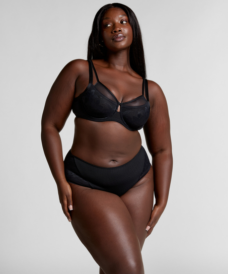 Jocelyn High-Waisted Brazilian, Black