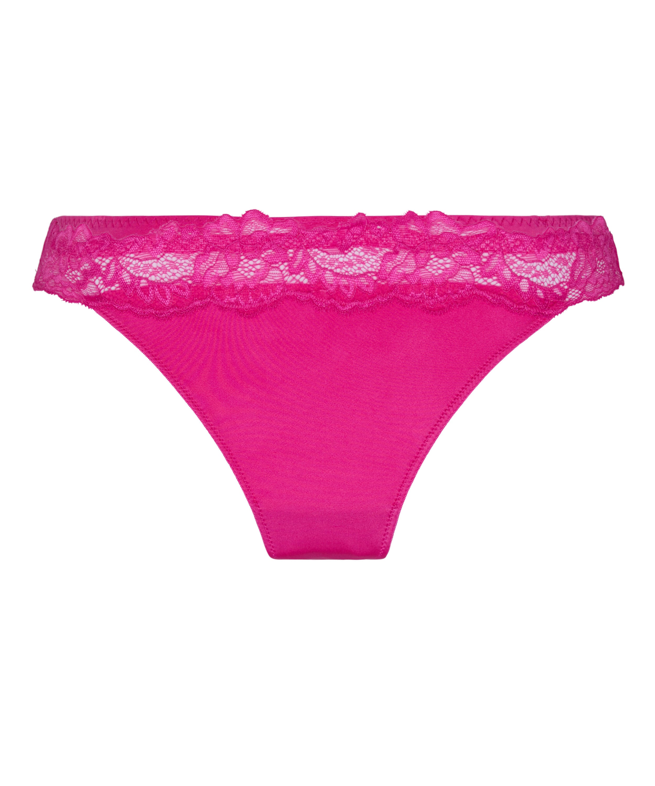 Lace & Shine Thong, Pink