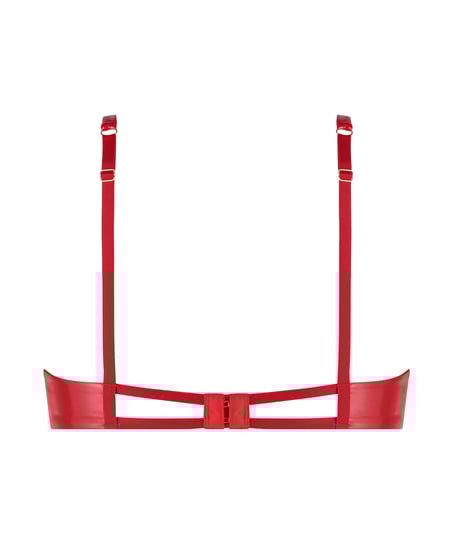 Wilde Cup-less Non-Padded Underwired Bra, Red