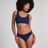 Dianne High Leg Thong, Blue