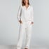 Flannel Pyjama Pants, White