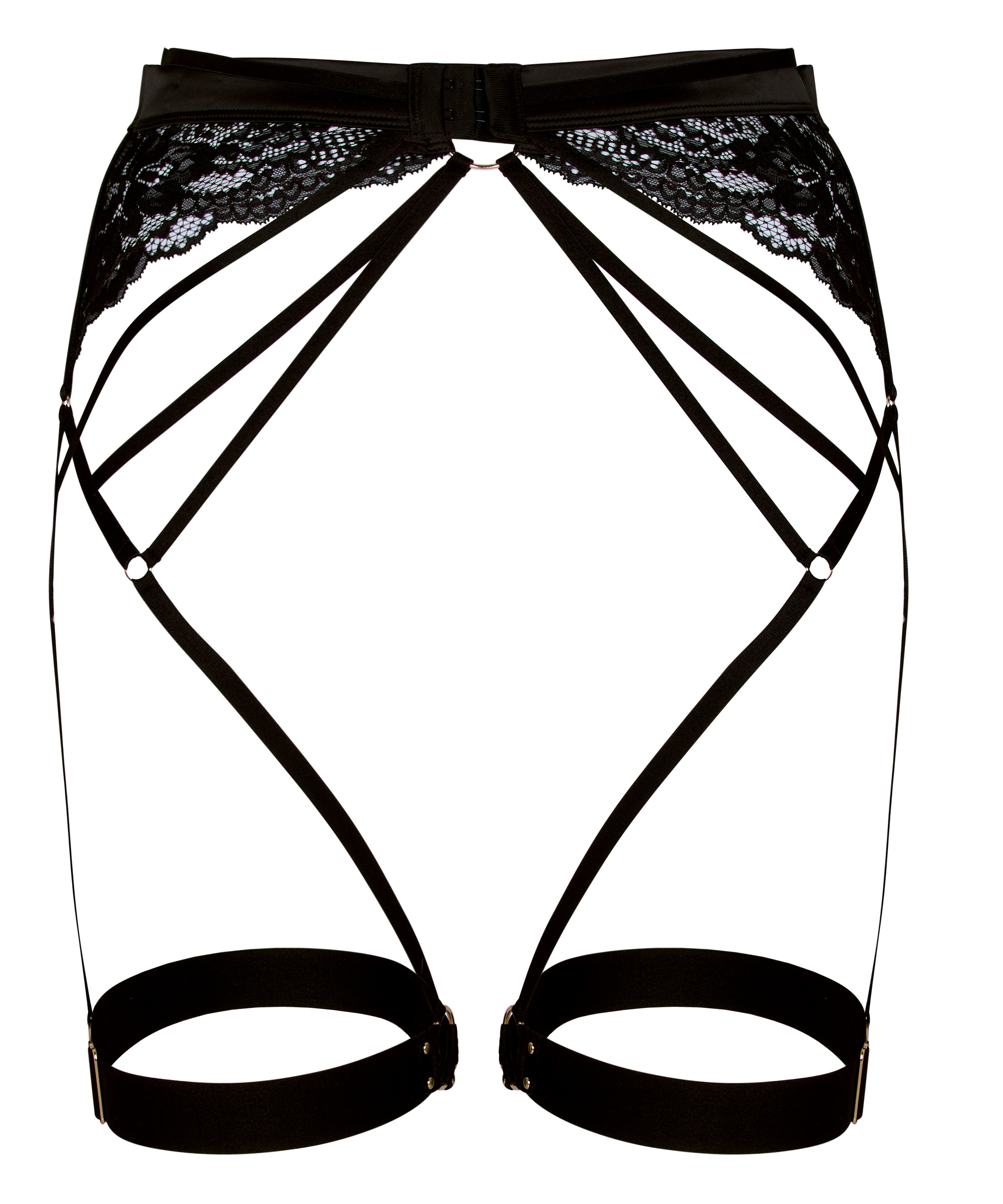 Emmeline Suspenderbelt, Black, main