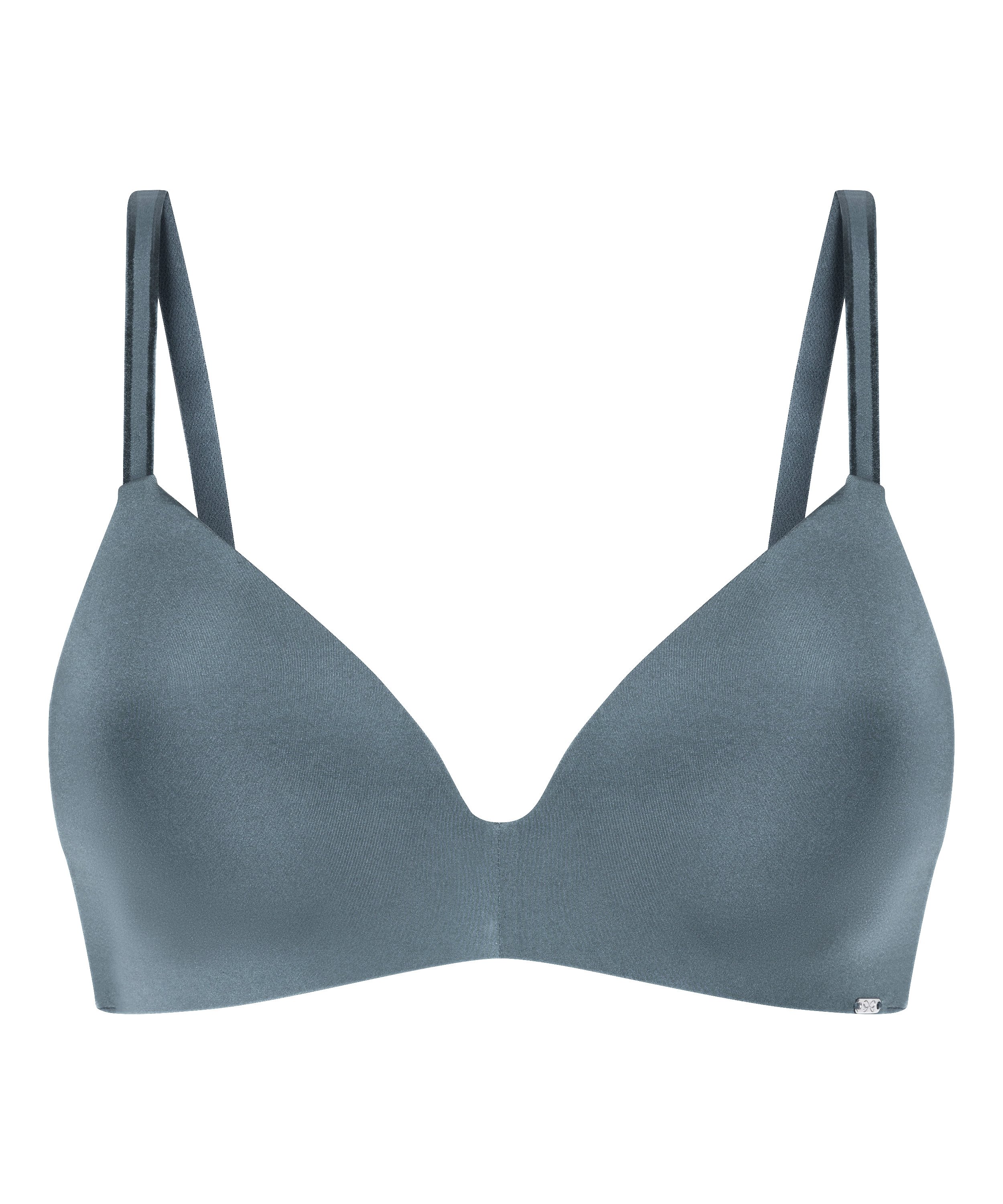 Mona padded non-underwired bra, Blue, main