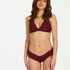 V-Shaped Microfibre Brazilian, Red