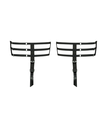 Suspender Cuffs Rebecca Mir, Black