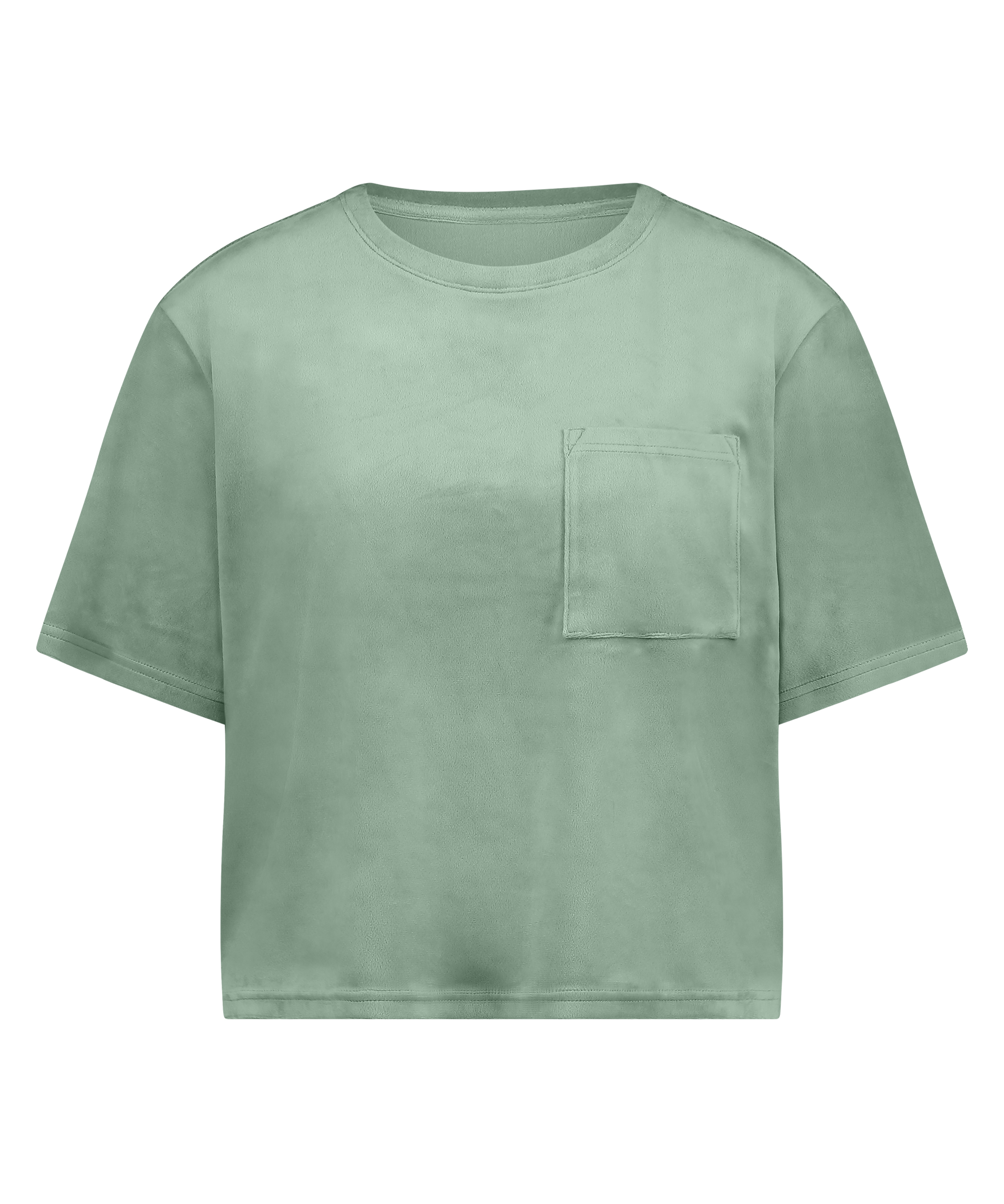 Top Velours Pocket, Green, main