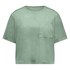 Top Velours Pocket, Green