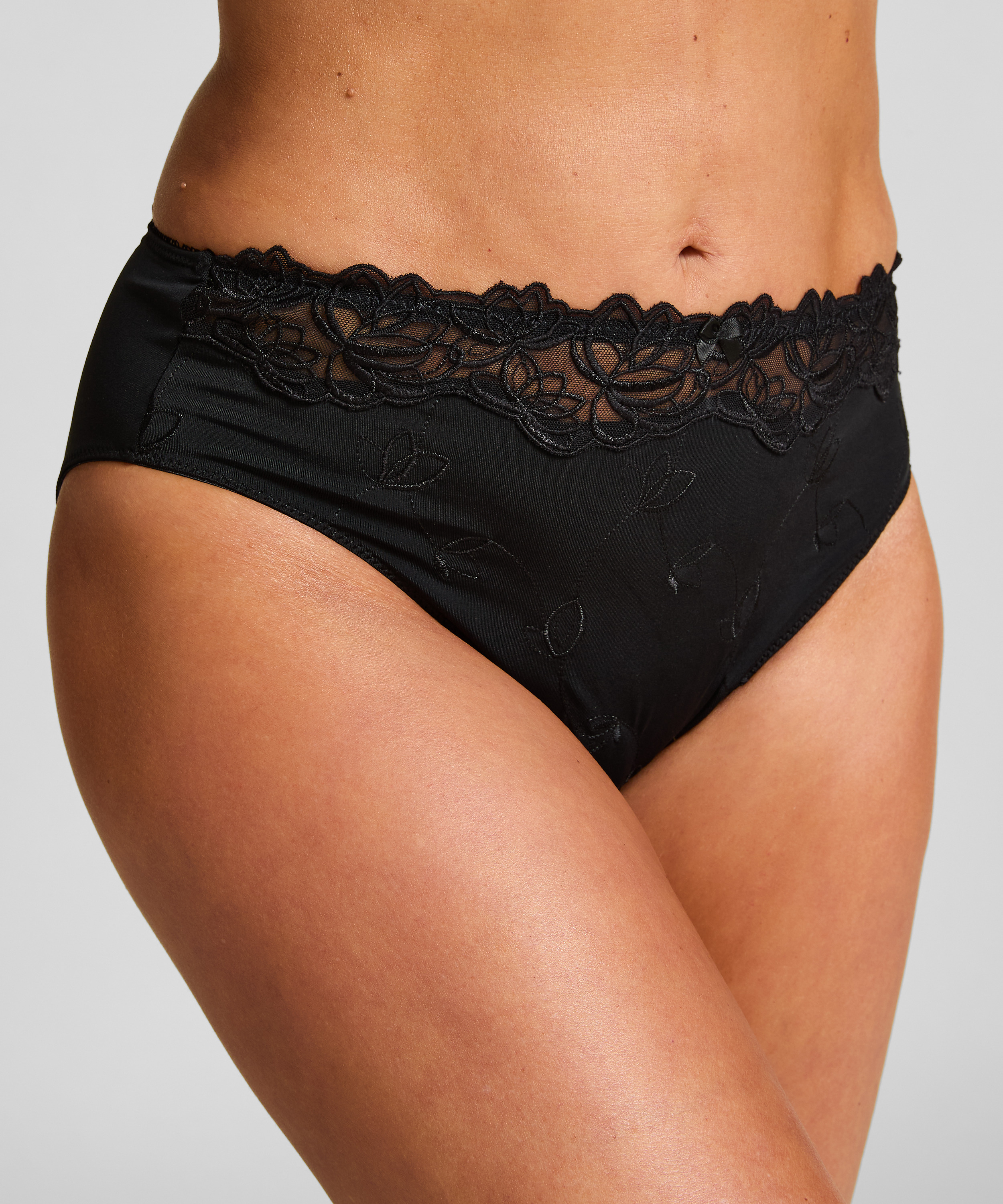 Diva High Knickers, Black, main