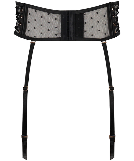 Lulu Suspender belt, Black